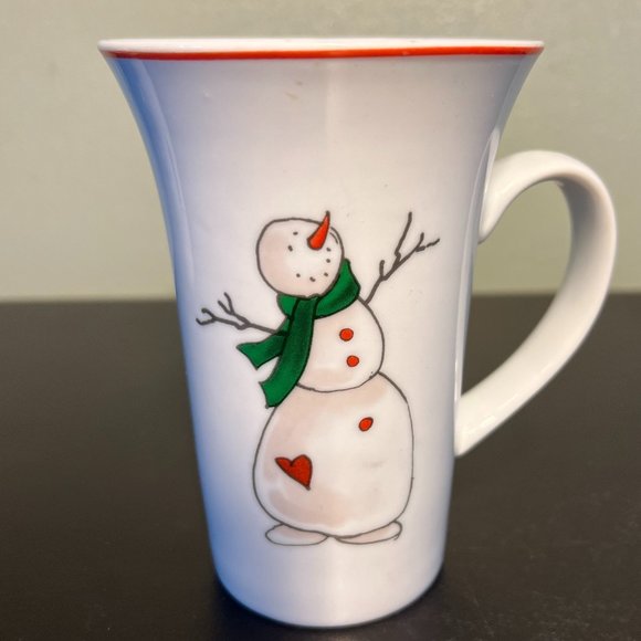 Set of 4 Holiday Mugs ~ Snowman ~ Christmas Tree ~ Santa Claus ~ Birdhouses - Picture 2 of 9